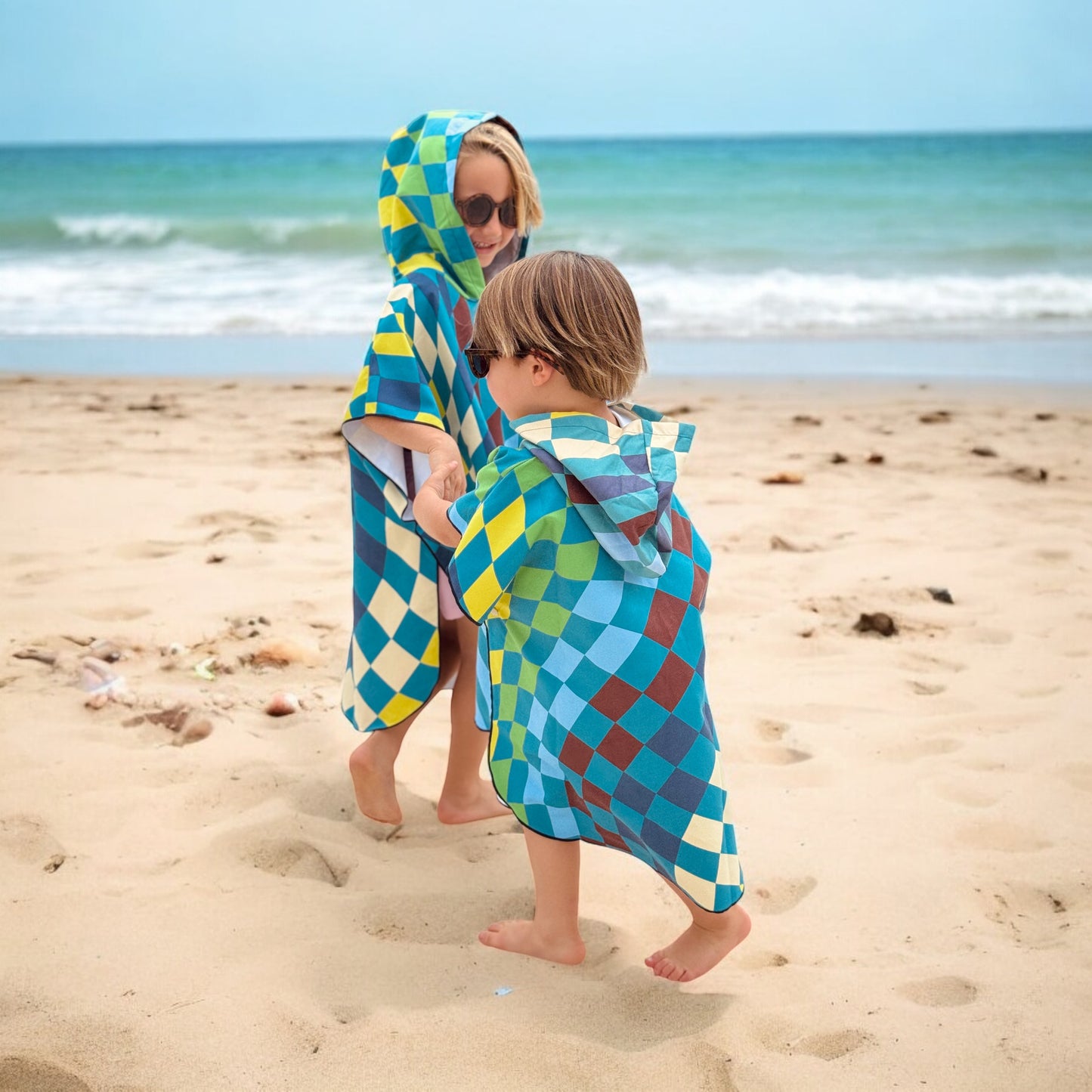 Poncho Microfibra - Hypnotic Blue