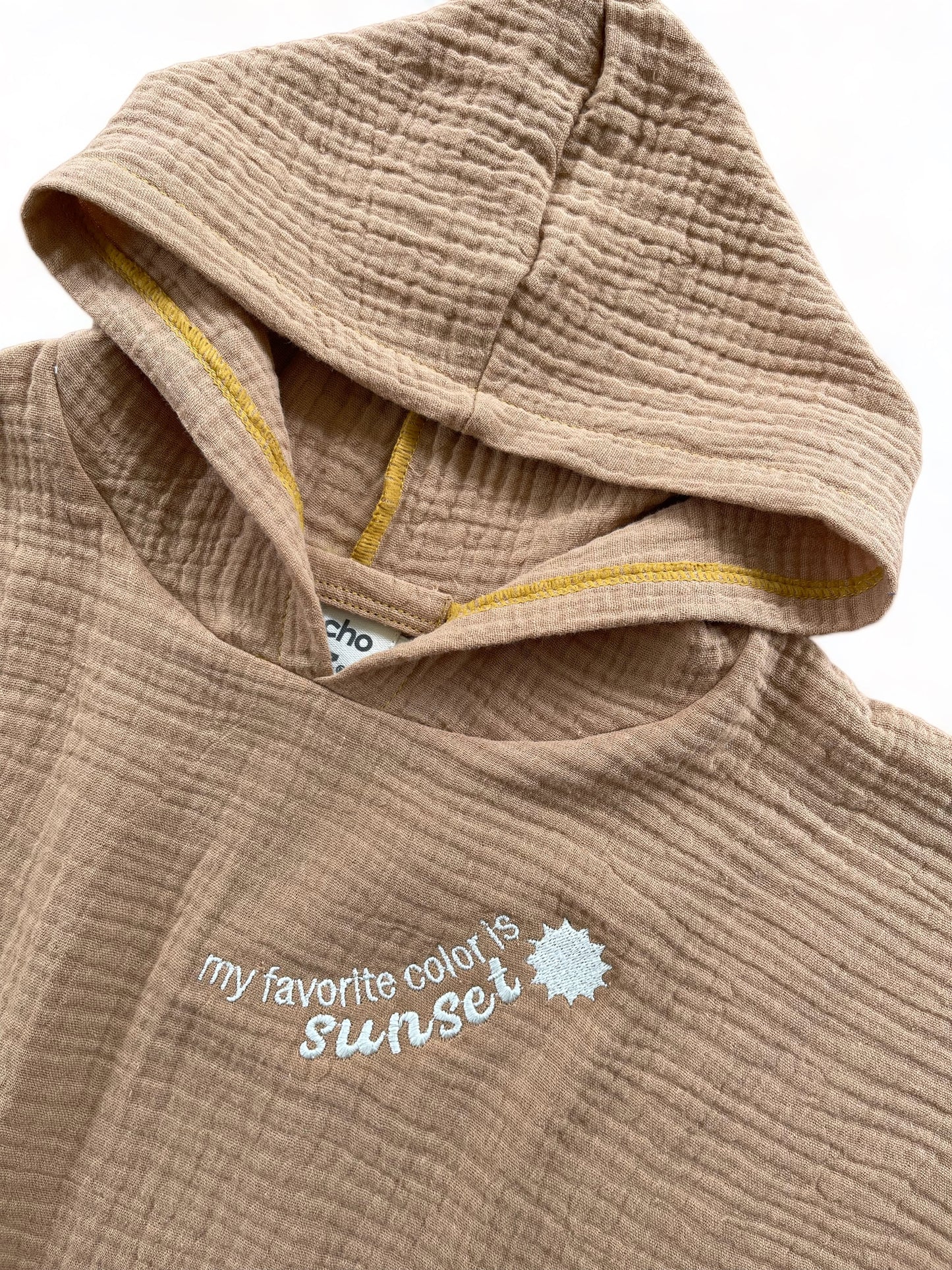 Poncho Algodón Bebé - Golden Sand