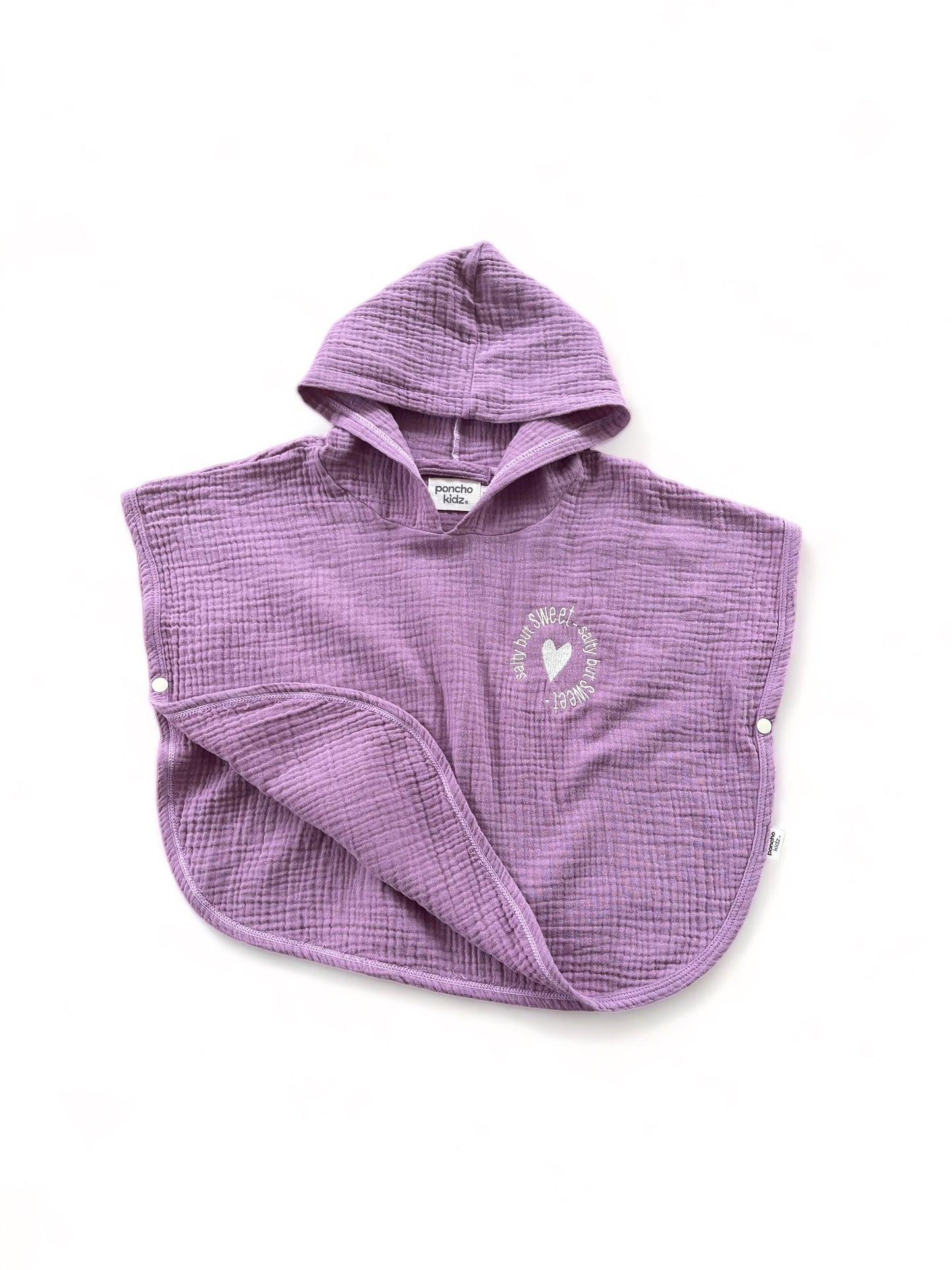 Poncho Algodón Bebé - Lavender Hug