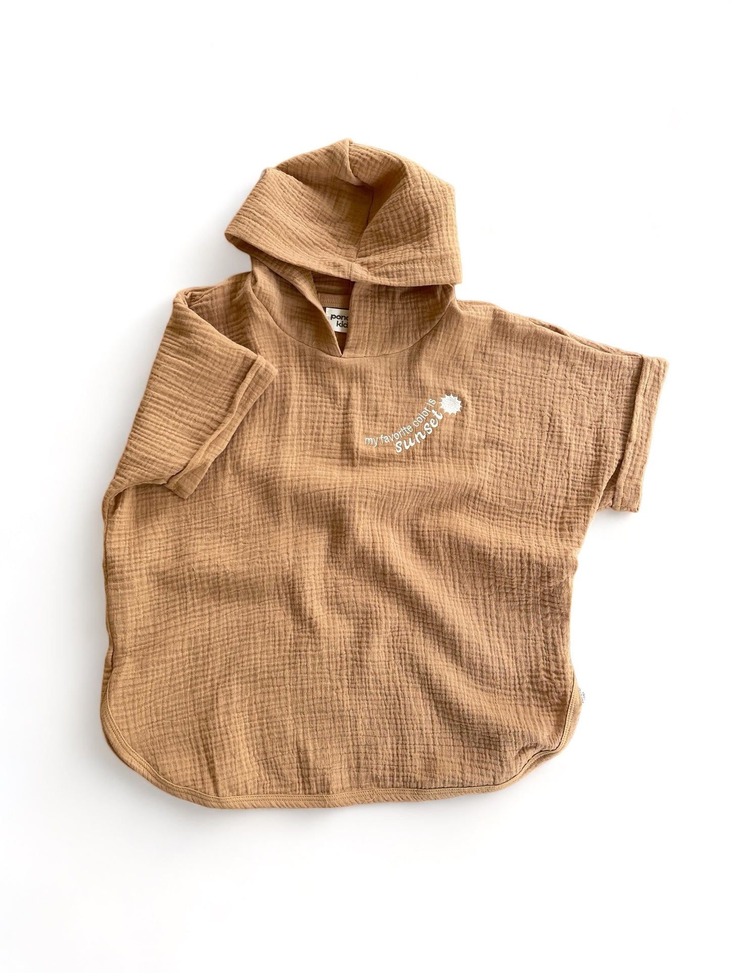 Poncho Algodón Kidz - Golden Sand