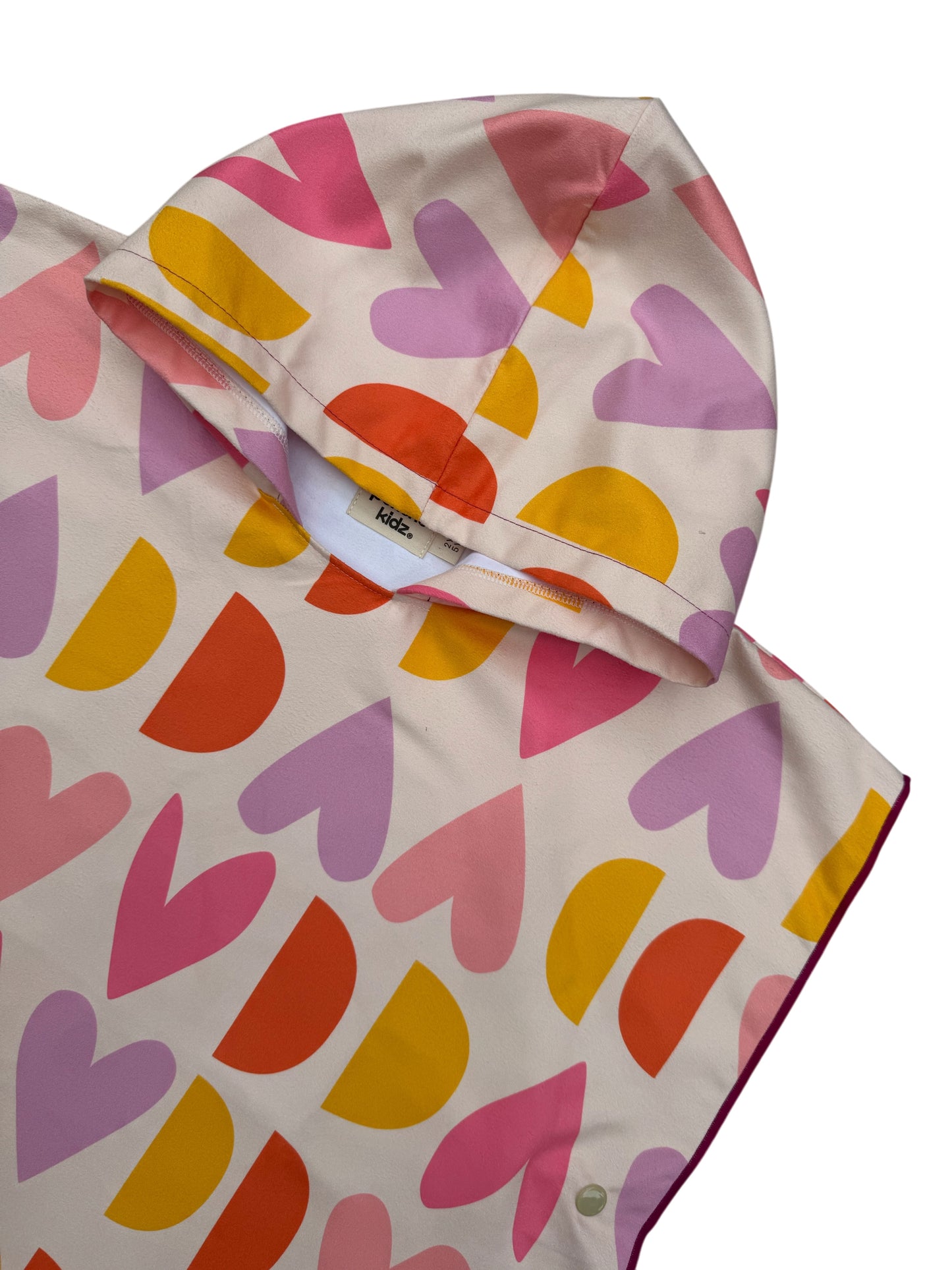 Microfiber Poncho - Aqua Bubbles
