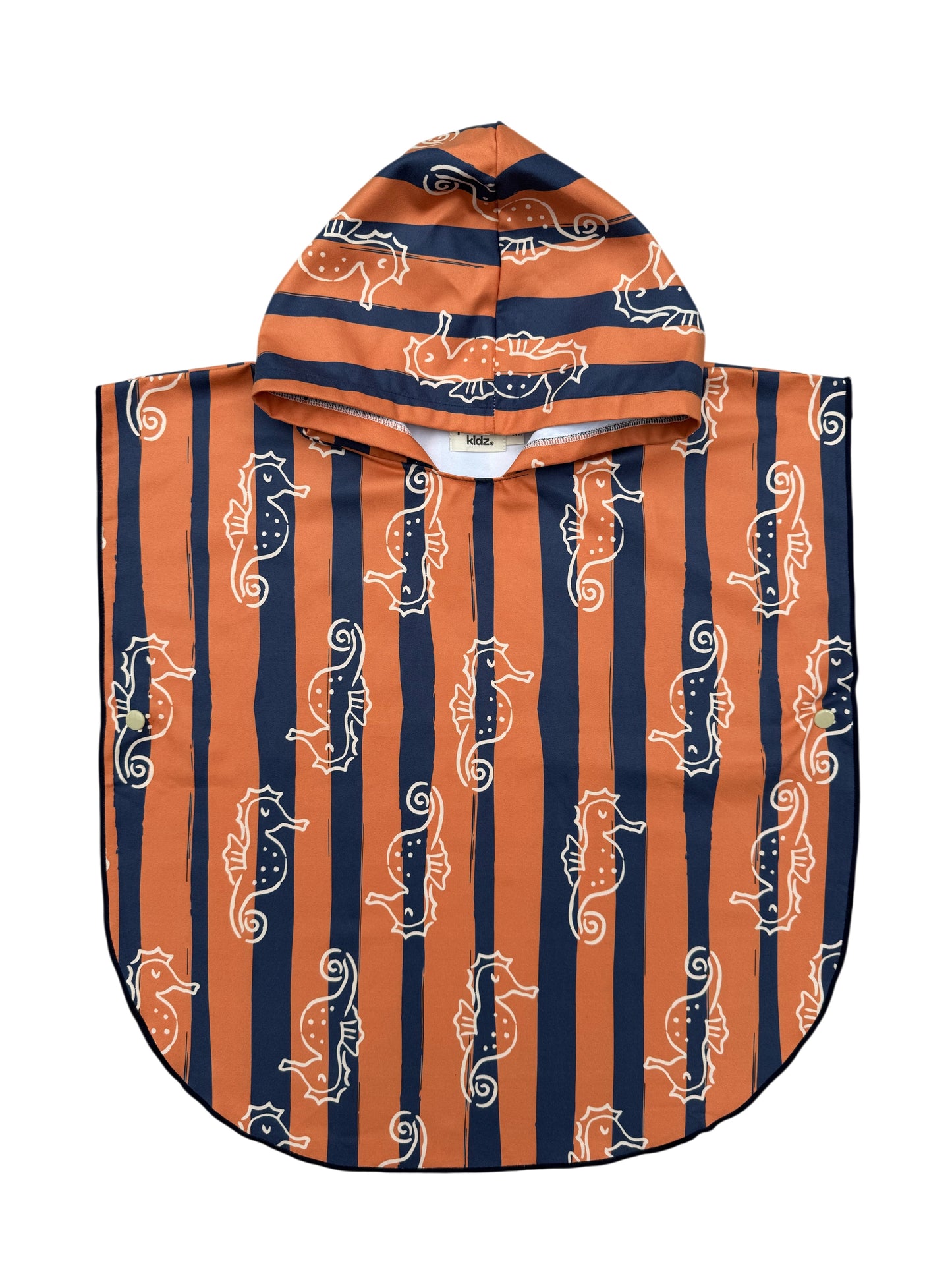 Microfiber Poncho - Aqua Bubbles