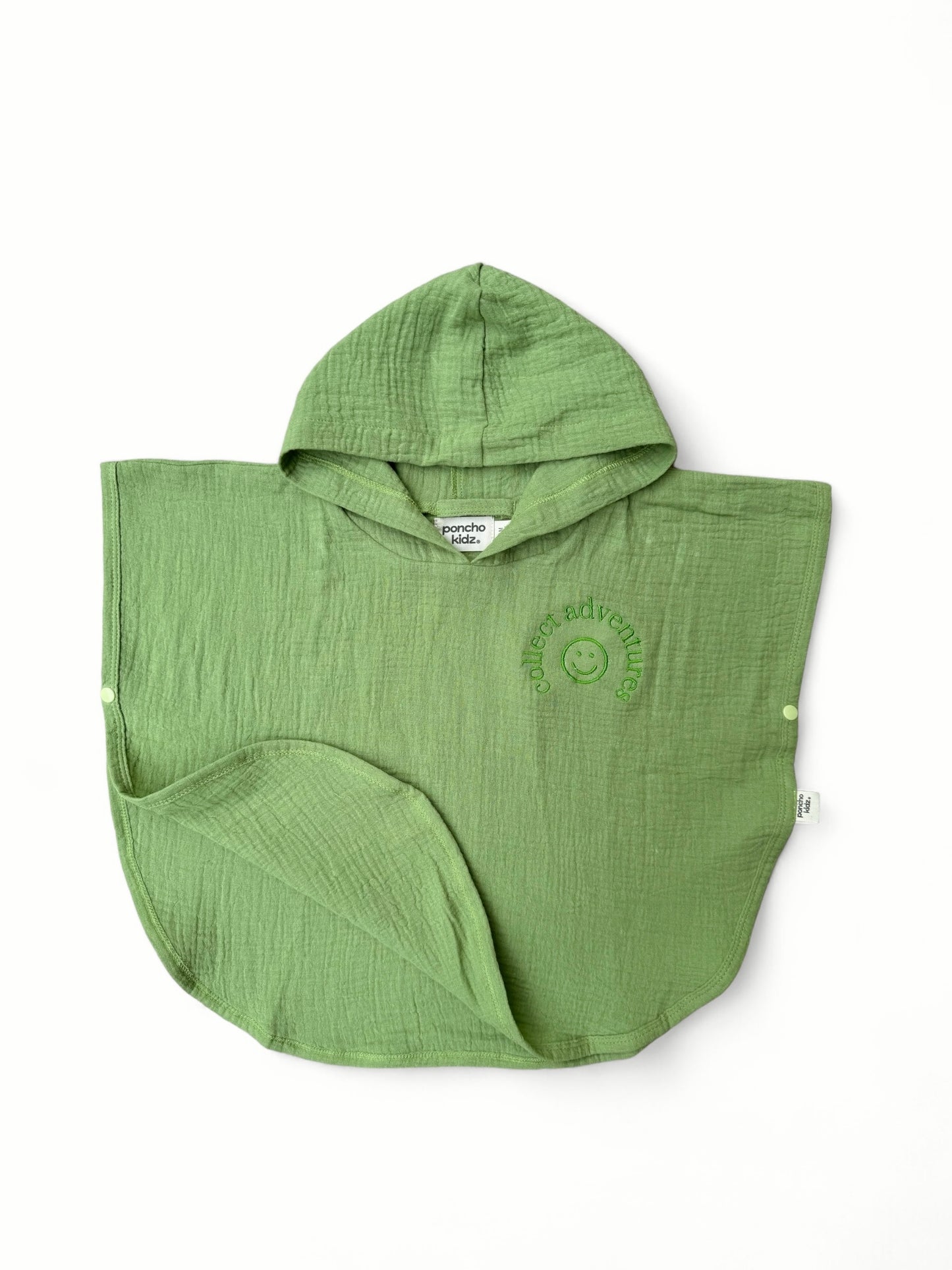 Poncho Algodón Bebé - Verde Manzana