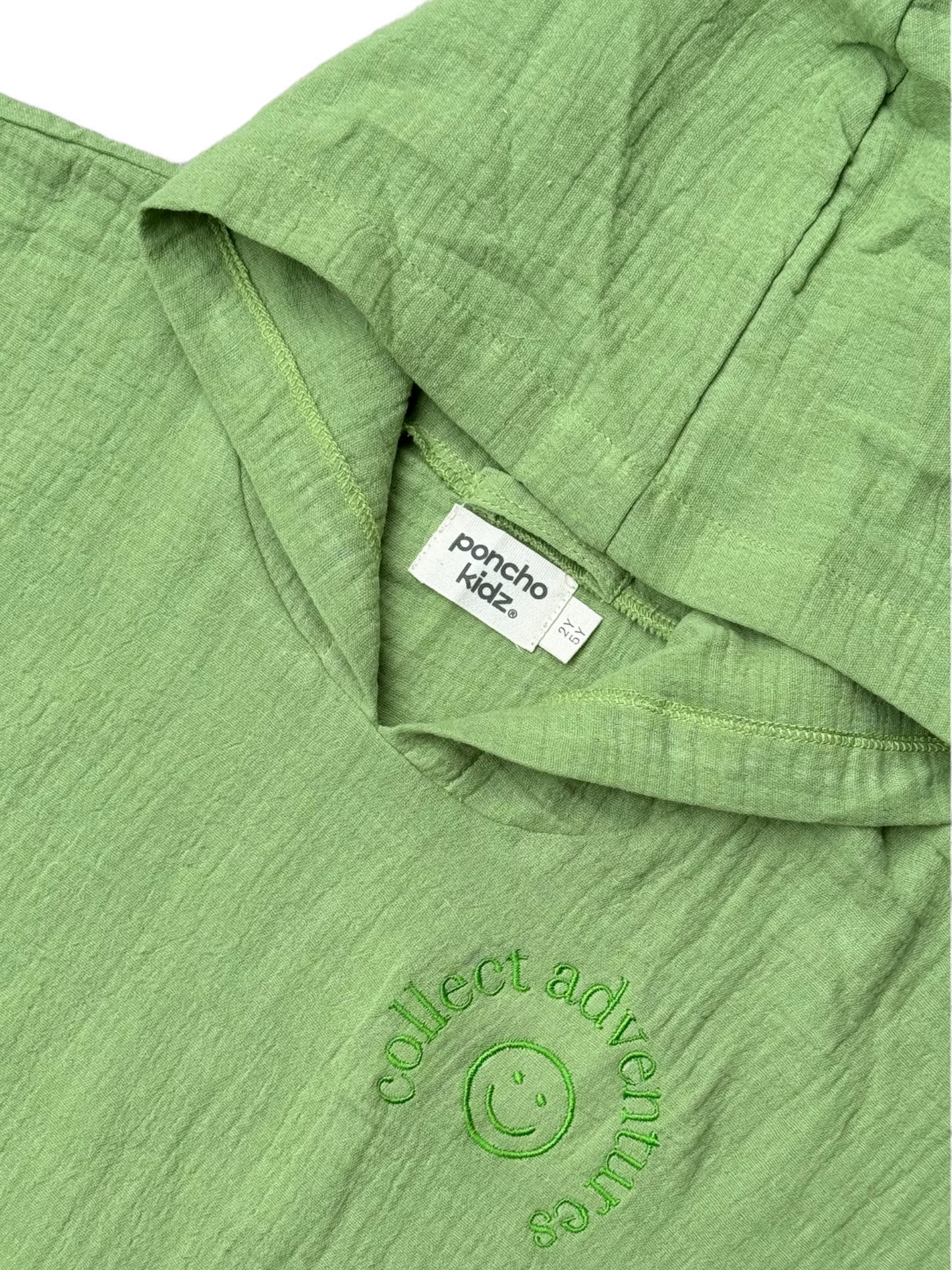 Poncho Algodón Kidz - Verde Manzana