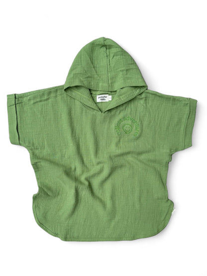 Poncho Algodón Kidz - Verde Manzana