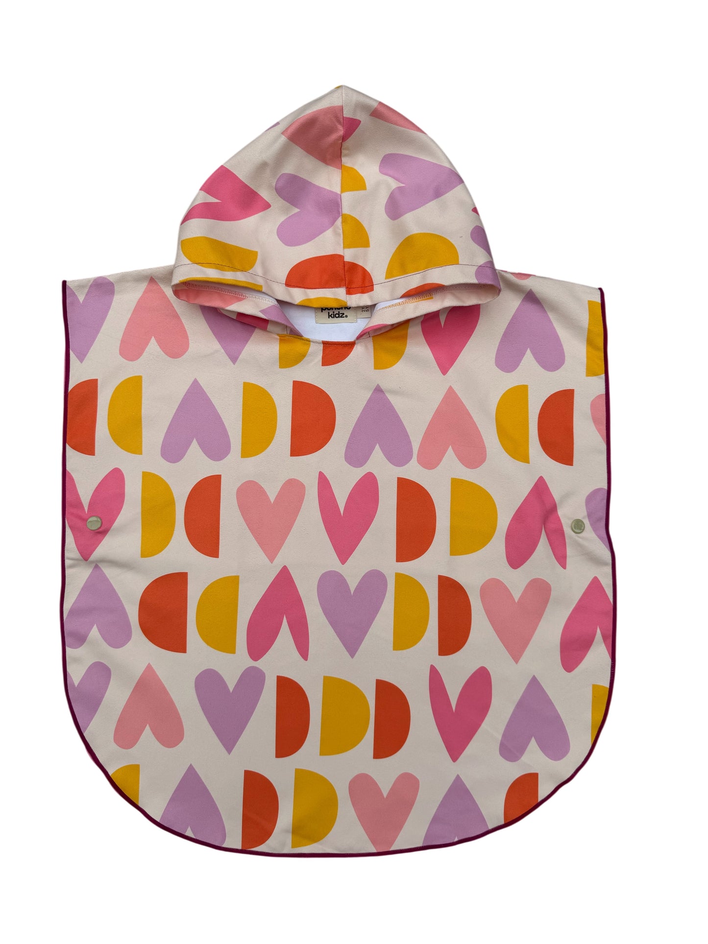 Microfiber Poncho - Aqua Bubbles