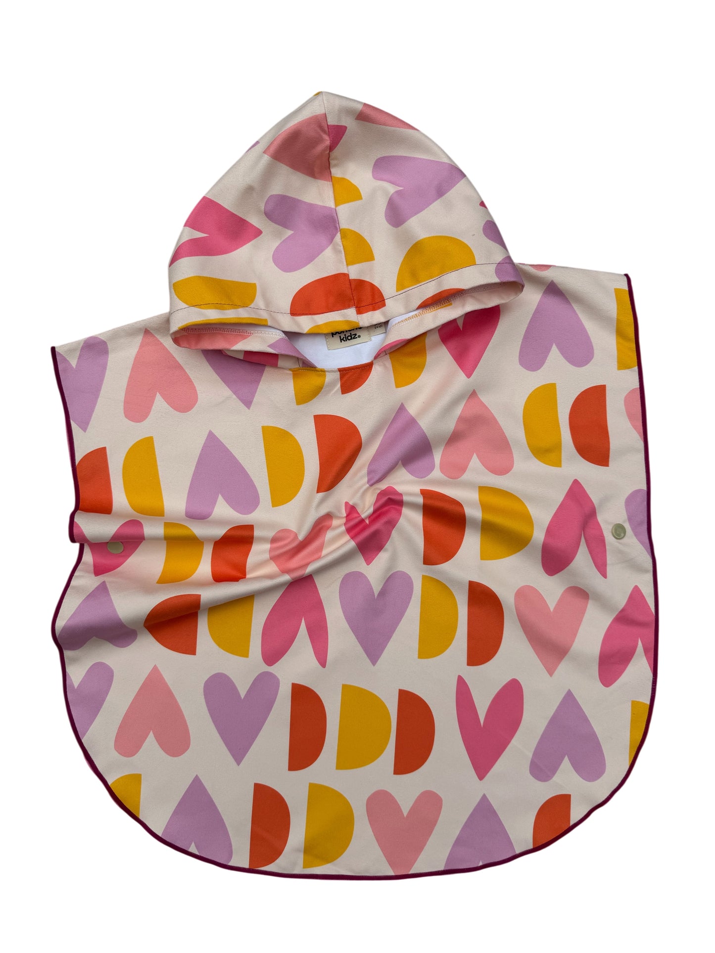 Microfiber Poncho - Aqua Bubbles