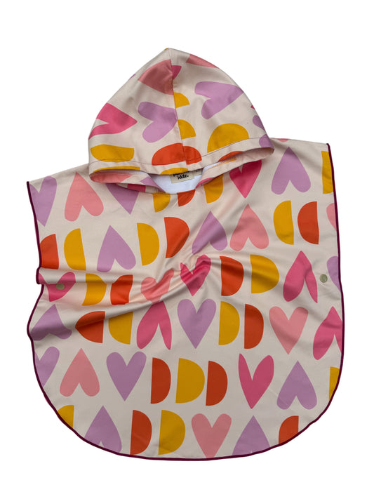 Microfiber Poncho - Aqua Bubbles