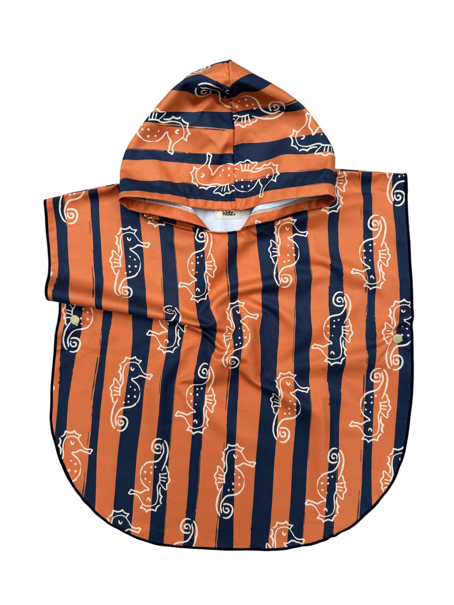 Microfiber Poncho - Aqua Bubbles