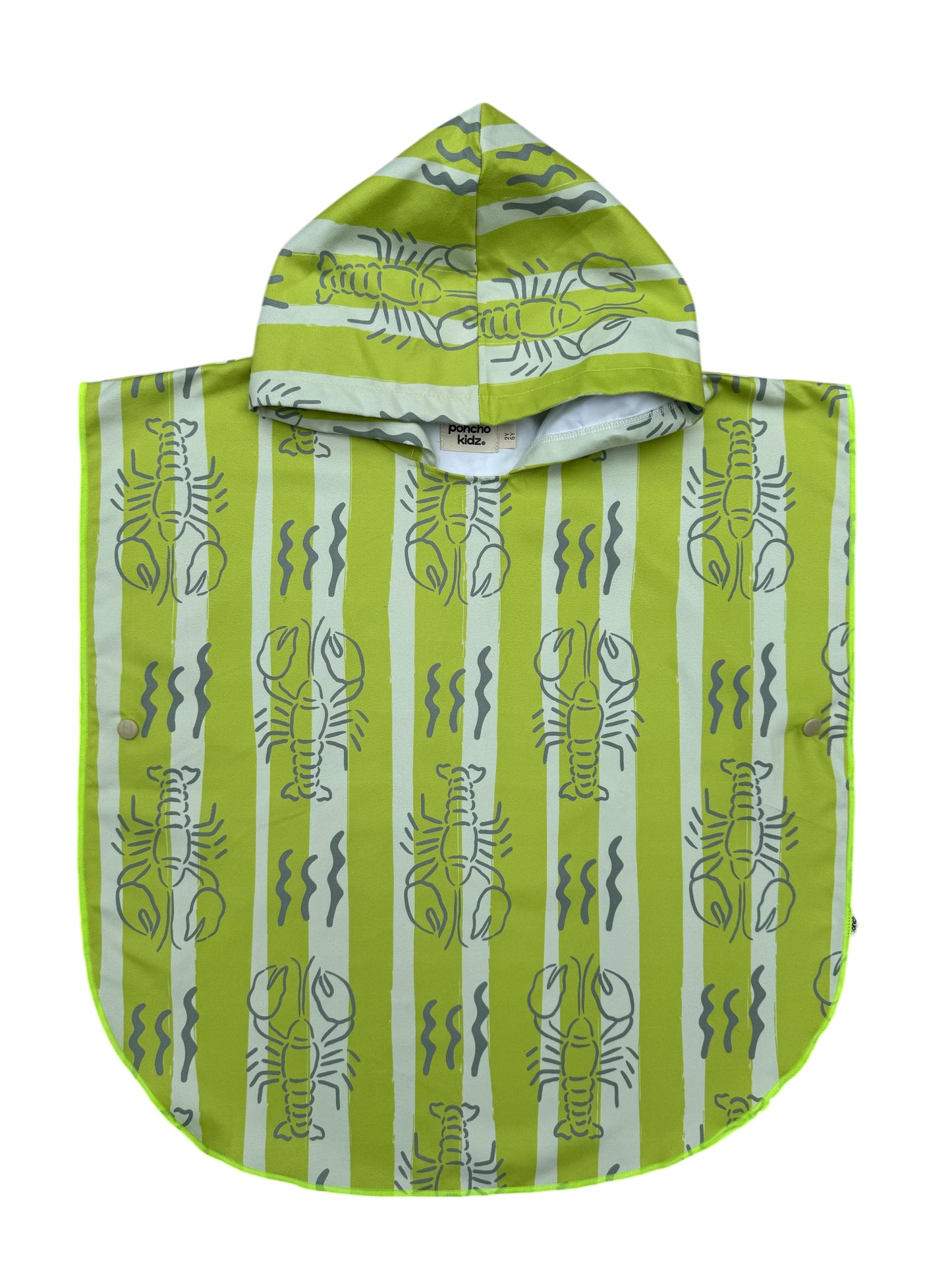 Microfiber Poncho - Aqua Bubbles
