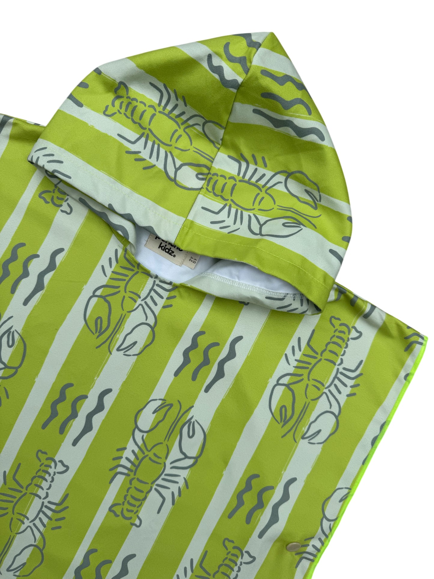 Microfiber Poncho - Aqua Bubbles