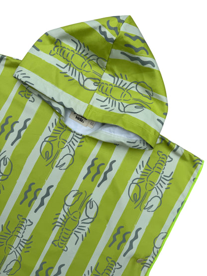 Microfiber Poncho - Aqua Bubbles