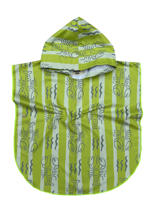 Microfiber Poncho - Aqua Bubbles