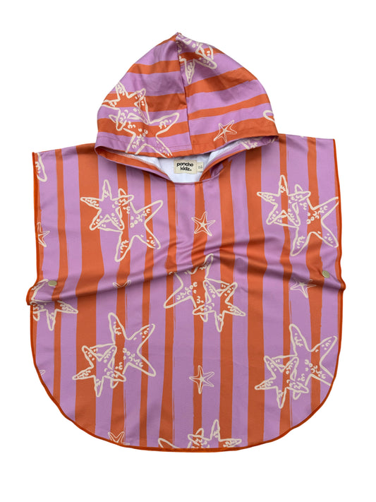 Microfiber Poncho - Aqua Bubbles