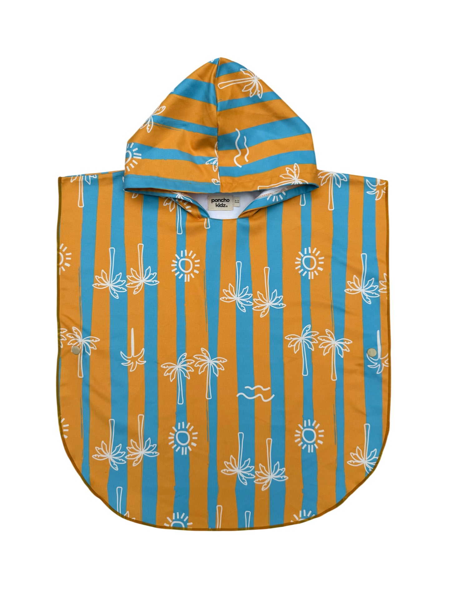 Microfiber Poncho - Aqua Bubbles