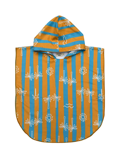 Microfiber Poncho - Aqua Bubbles