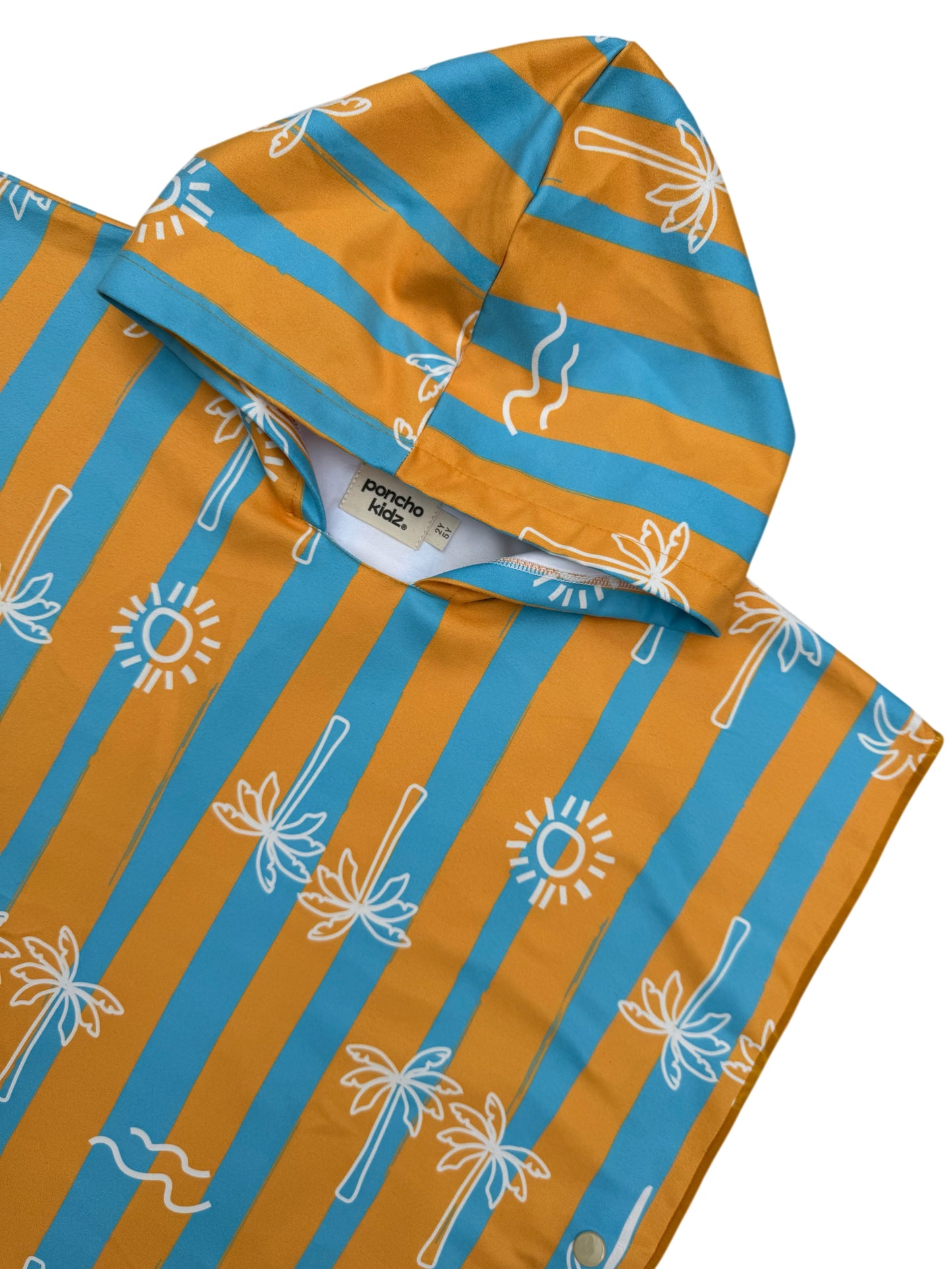 Microfiber Poncho - Aqua Bubbles