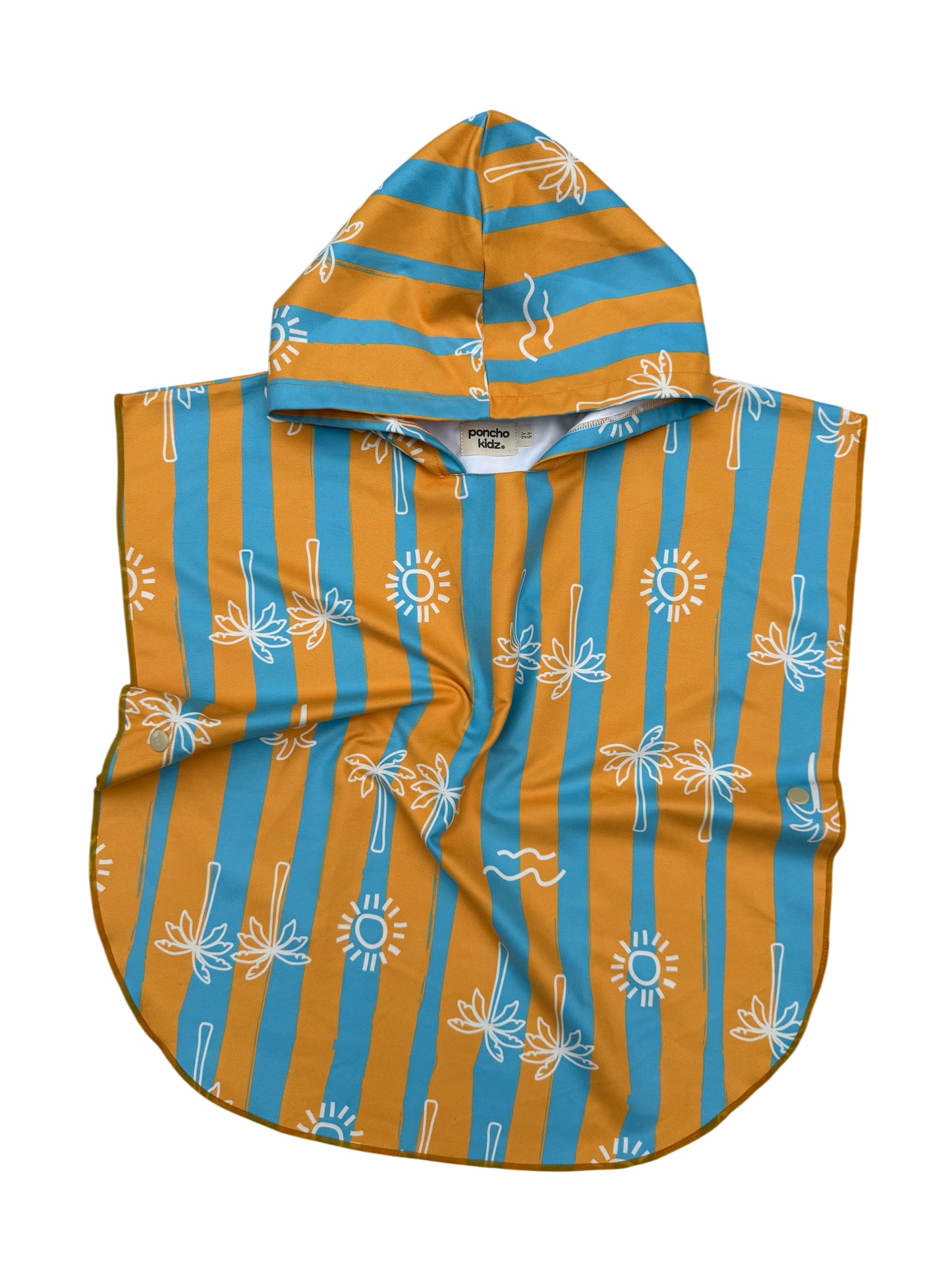 Microfiber Poncho - Aqua Bubbles