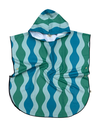 Microfiber Poncho - Emerald Surf