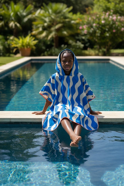 Microfiber Poncho - Emerald Surf