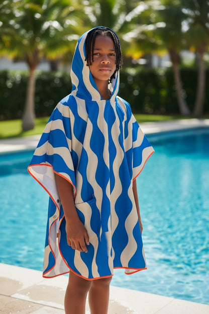 Microfiber Poncho - Emerald Surf