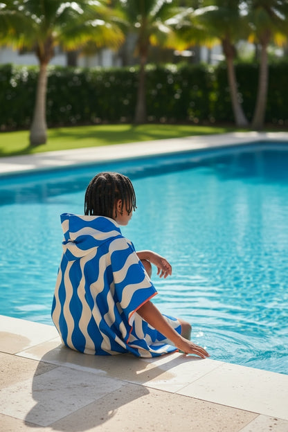 Microfiber Poncho - Emerald Surf
