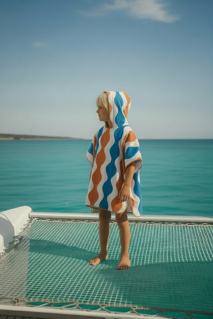 Microfiber Poncho - Emerald Surf