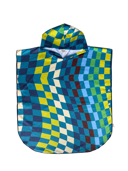 Microfiber Poncho - Hypnotic Blue